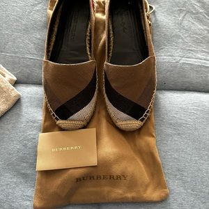 Burberry espadrille - very good condition, comes with box and dust bag